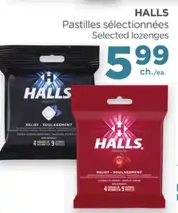 Proxim HALLS Selected lozenges offer
