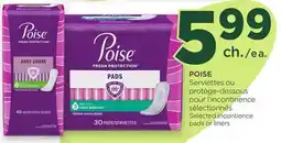 Proxim POISE Selected incontience pads or liners offer