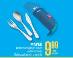 Jean Coutu MAPED Selected lunch utensils offer