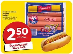 Giant Tiger Hygrade wieners offer