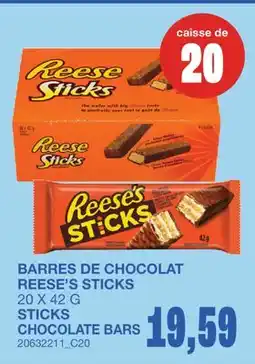 Wholesale Club BARRES DE CHOCOLAT STICKS offer