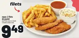 Metro REPAS 3 FILETS DE POULET | 3 CHICKEN TENDERS MEAL offer