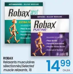 Uniprix ROBAX Relaxants musculaires sélectionnés/Selected muscle relaxants offer