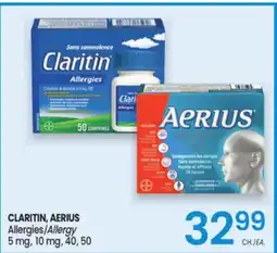 Uniprix CLARITIN, AERIUS Allergies/Allergy offer