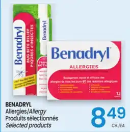 Uniprix BENADRYL Allergies/Allergy Produits sélectionnés/Selected products offer