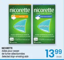 Uniprix NICORETTE Aides pour cesser de fumer sélectionnées/Selected stop-smoking aids offer