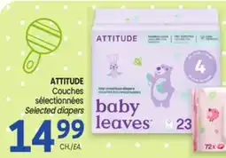 Uniprix ATTITUDE Couches sélectionnées/Selected diapers offer