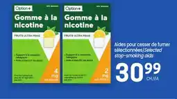 Uniprix Option+ Aides pour cesser de fumer sélectionnées/Selected stop-smoking aids offer