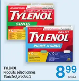 Uniprix TYLENOL Produits sélectionnés/Selected products offer