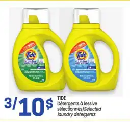 Uniprix TIDE Détergents à lessive sélectionnés / Selected laundry detergents offer