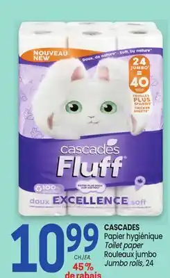 Uniprix CASCADES Papier hygiénique Rouleaux jumbo / Toilet paper Jumbo rolls offer