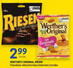 Uniprix WERTHER'S ORIGINAL, RIESEN Friandises sélectionnées/Selected candies offer