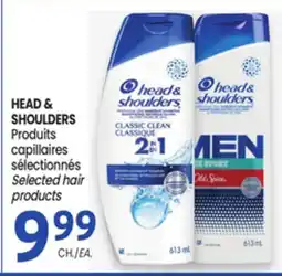Uniprix HEAD & SHOULDERS Produits capillaires sélectionnés/Selected hair products offer