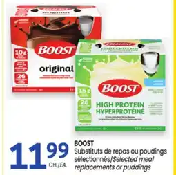 Uniprix BOOST Substituts de repas ou poudings sélectionnés / Selected meal replacements or puddings offer