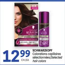 Uniprix SCHWARZKOPF Colorations capillaires sélectionnées/Selected hair colors offer