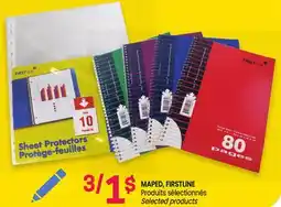 Uniprix MAPED, FIRSTLINE Produits sélectionnés / Selected products offer