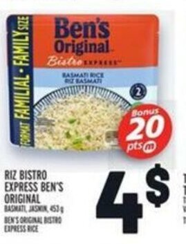 Metro Riz Bistro Express Ben's Original offer