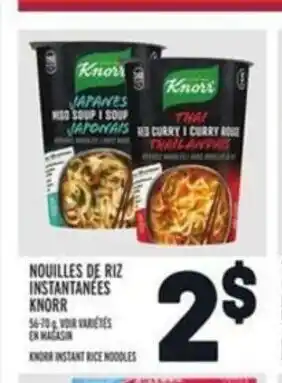 Metro Nouilles De Riz Instantanèes Knorr offer
