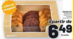 Metro BISCUITS TRIO | TRIO COOKIES offer