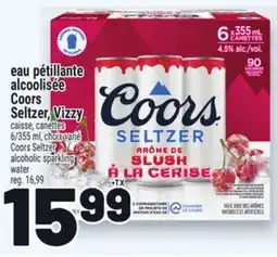Metro EAU PÉTILLANTE ALCOOLISÉE COORS SELTZER, VIZZY | COORS SELTZER ALCOHOLIC SPARKLING WATER offer