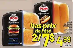 Metro PAINS À HOT-DOG OU À HAMBURGER POM | POM HOT-DOG OR HAMBURGER BUNS offer