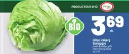 Metro LAITUE ICEBERG BIOLOGIQUE | ORGANIC ICEBERG LETTUCE offer