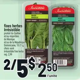 Metro FINES HERBES IRRÉSISTIBLE | IRRÉSISTIBLE FINE HERBS offer