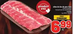 Metro CÔTÉS DE DOS DE PORC FRAIS | FRESH PORK BACK RIBS offer
