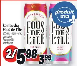 Metro KOMBUCHA FOUS DE L'ÎLE | FOUS DE L'ÎLE KOMBUCHA offer