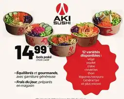 Metro AKI SUSHI BOLS POKÉ offer