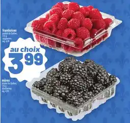 Metro FRAMBOISES, MÛRES | RASPBERRIES, BLUEBERRIES offer