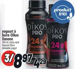 Metro YOGOURT À BOIRE OÎKOS DANONE | DANONE OÎKOS DRINKABLE YOGURT offer
