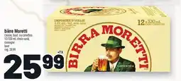 Metro BIÈRE MORETTI | BEER offer
