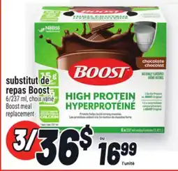 Metro SUBSTITUT DE REPAS BOOST | BOOST MEAL REPLACEMENT offer