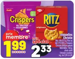 Metro RITZ CRAQUELINS CHRISTIE | CHRISTIE CRACKERS offer
