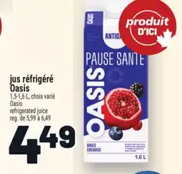 Metro JUS RÉFRIGÉRÉ OASIS | REFRIGERATED JUICE offer