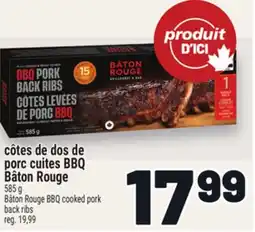 Metro CÔTES DE DOS DE PORC CUITES BBQ BÂTON ROUGE | BÂTON ROUGE BBQ COOKED PORK BACK RIBS offer