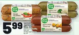 Metro SAUCISSES VÉGÉTALIENNES MIEUX-ÊTRE | LIFE SMART VEGAN SAUSAGES offer