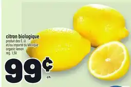 Metro CITRON BIOLOGIQUE | ORGANIC LEMON offer