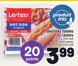 Metro LESTERS SAUCISSES FUMÉES | LESTERS WIENERS offer
