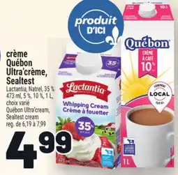 Metro CRÈME QUÉBON ULTRA'CRÈME, SEALTEST | QUÉBON ULTRA'CREAM, SEALTEST CREAM offer