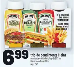 Metro TRIO DE CONDIMENTS HEINZ | HEINZ CONDIMENT TRIO offer