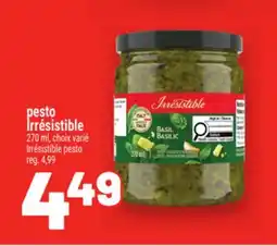Metro PESTO IRRÉSISTIBLE | IRRÉSISTIBLE PESTO offer