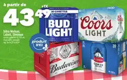 Marche Ami bière Molson, Labatt, Sleeman offer