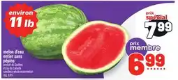 Metro MELON D'EAU ENTIER SANS PÉPINS | SEEDLESS WHOLE WATERMELON offer