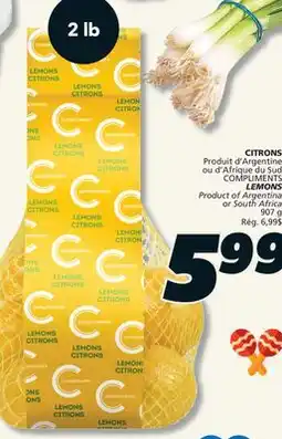 IGA LEMONS offer