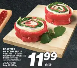 IGA C'EST PRÊT! À CUIRE FRESH BEEF ROSETTES offer