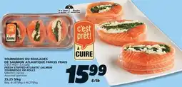 IGA C'EST PRÊT! À CUIRE FRESH STUFFED ATLANTIC SALMON TOURNEDOS OR ROLLS offer