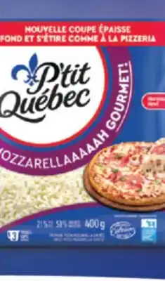 IGA P'TIT QUÉBEC MOZZARELLAAAAAH GOURMET! MOZZARELLA CHEESE offer