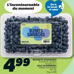 IGA WILD BLUEBERRIES offer